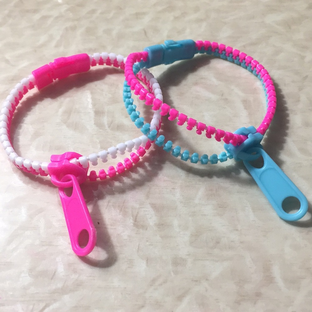 Harajuku Fairy Kei Decora Zipper Bracelet Set